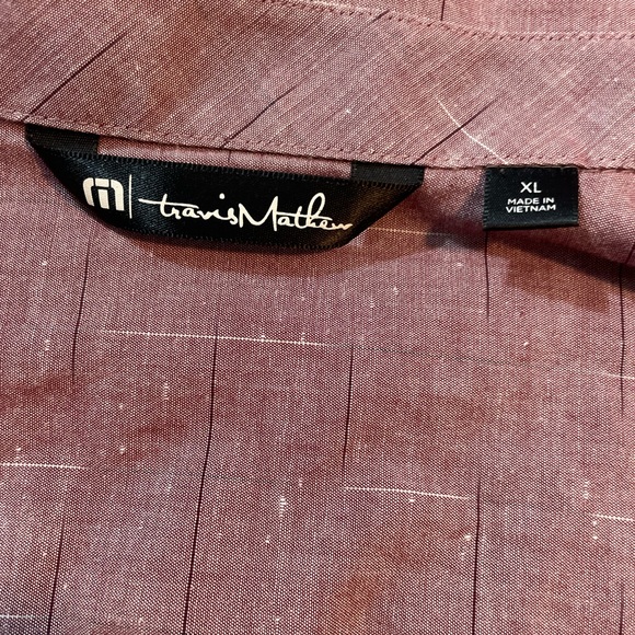 Travis Mathew XL short sleeved button up cotton shirt - Picture 3 of 11